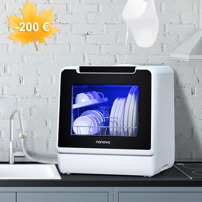 NANOVA D1 Compact Countertop Dishwasher