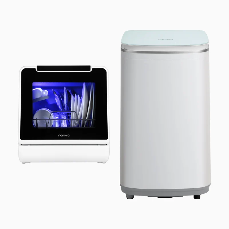 NANOVA D1 Dishwasher and Q1 Washing Machine Bundle