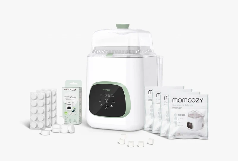 KleanPal Pro Babyflaschenreiniger + 120 Reinigungstabletten und 30 Entkalkungstabletten