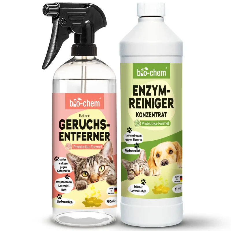 Enzymreiniger + Geruchsentferner Katze (2-teilig)