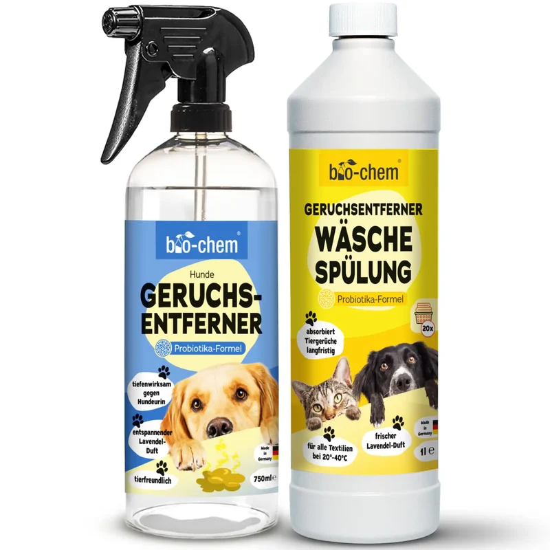 Geruchsentferner Hund + Wäschespülung (2-teilig)