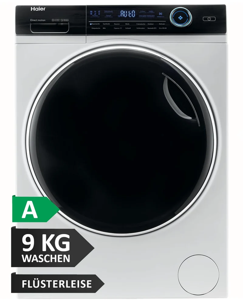 Haier I-PRO SERIE 7 Frontlader Waschmaschine 9kg HW90-B14979 A-Effizienz Direktantrieb Dampffunktion