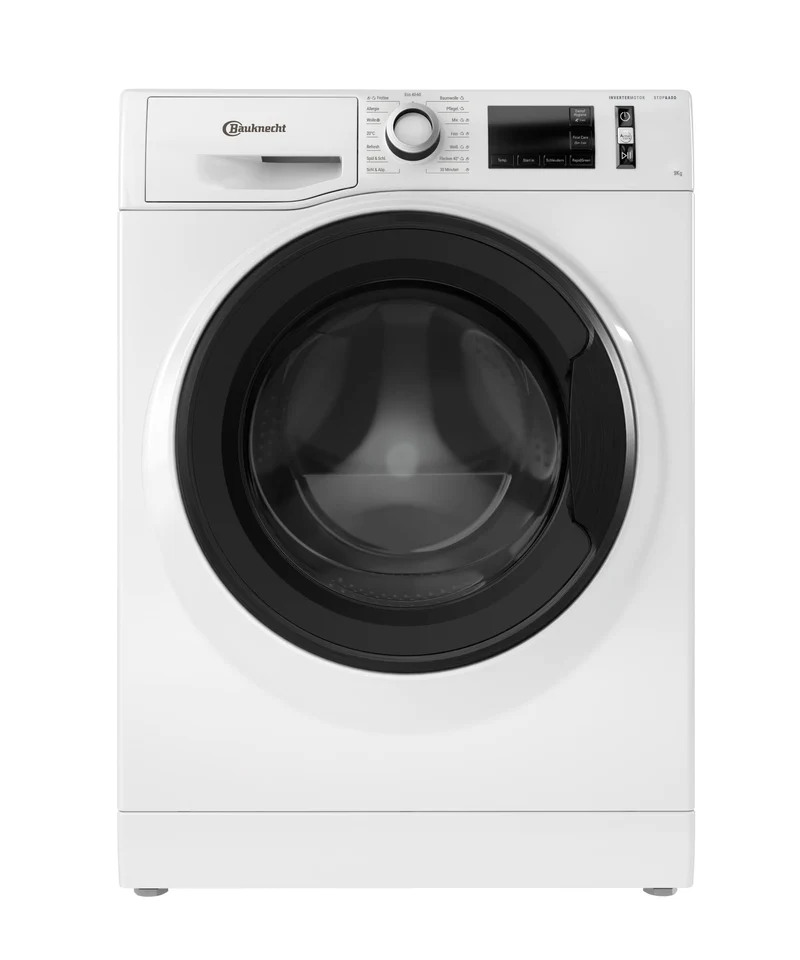 Bauknecht W Active 9A Waschmaschine Frontlader 9kg Dampffunktion Steam Hygiene Active Care Weiß