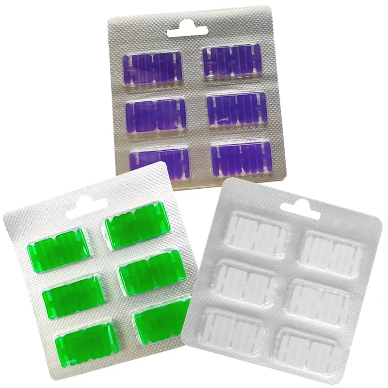 3 Duftchips Duft Duftblock für Staubsauger Weiß, Lila, Grün