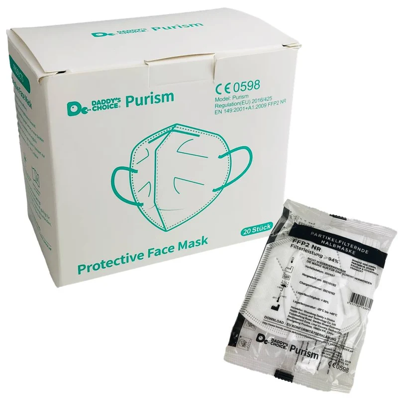 Mund Nasen Schutz Maske FFP2 Weiß CE zertifiziert: EN 149:2001 + A1:2009