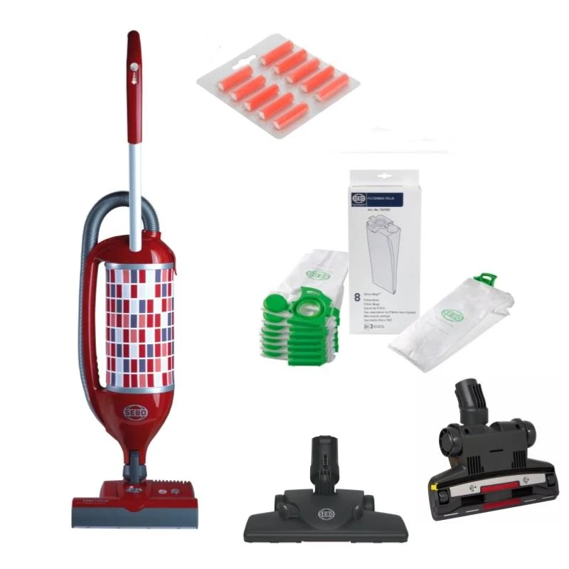 Staubsauger SEBO Felix 1 Premium ROSSO, 875 W (rot) incl. Zubehör