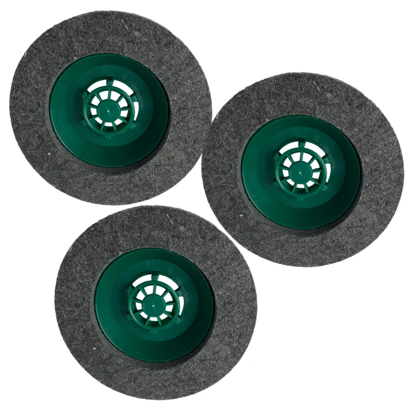 3 Polierbürsten Fliz geeignet für Vorwerk Pulilux Poliermaschine 510/511/512