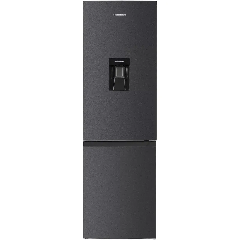 Heinner HCNF-HM291INVDGWDE++ Koel-vriescombinatie Antraciet – 291 L – No Frost met Waterdispenser – Vrijstaand — Outlet