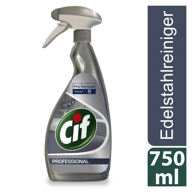 Cif Edelstahlreiniger Küchenreiniger für Edelstahl 0,75L