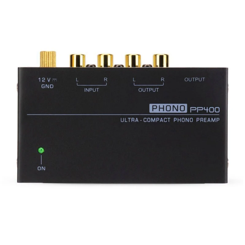 Préamplificateur phono ultra-compact PP400 avec interfaces RCA 6,35 mm et TRS