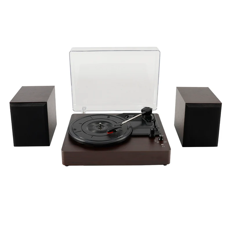 Platine vinyle décorative à 3 Speed lecteur de disques vinyles Bluetooth séparé