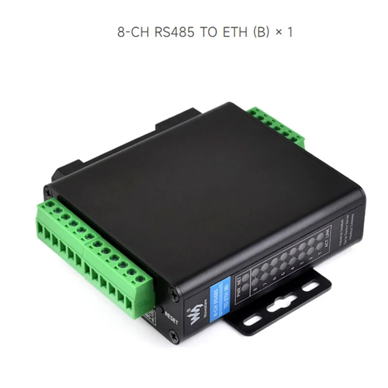 Module de port série industriel isolé, passerelle Ethernet RS485 vers RJ45 à huit voies