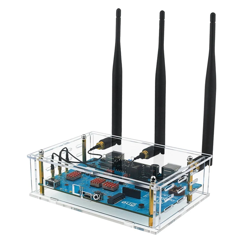 Coque de protection transparente en acrylique pour antenne externe BananaPi Openwrtone