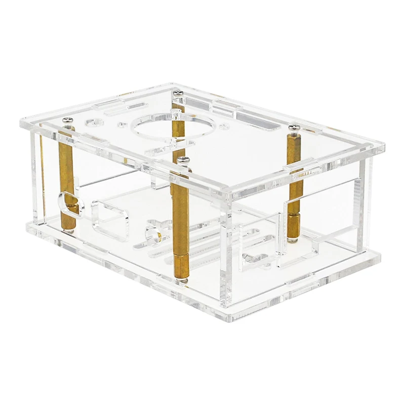 Boîtier de protection transparent pour Orange Pi 4A, boîtier acrylique avec ventilateur de refroidissement