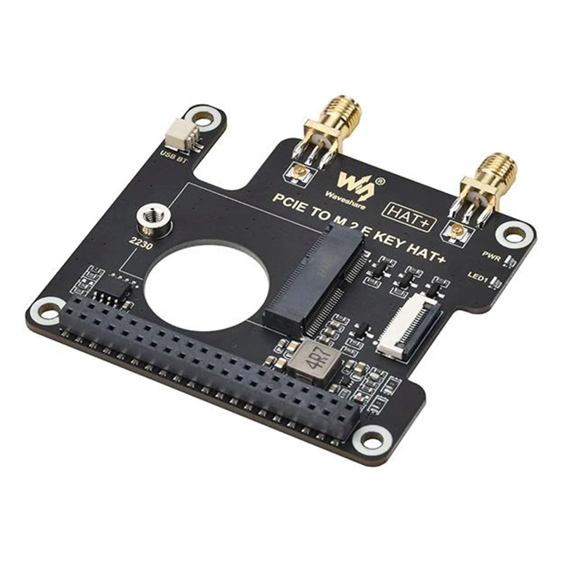 Carte d'extension Raspberry Pi 5 PCIe vers M.2 E Key pour carte réseau sans fil NGFF