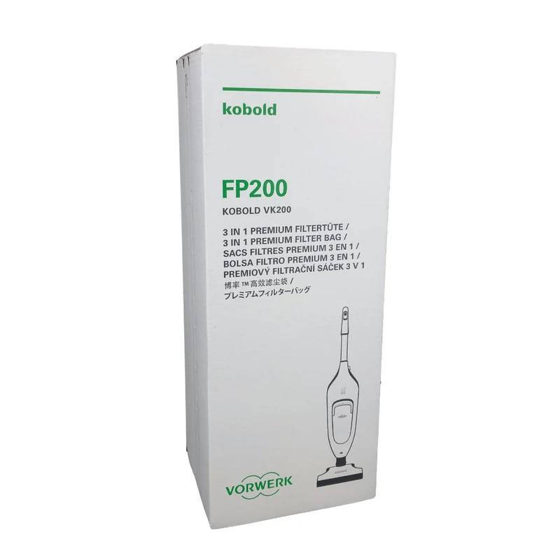 6 Staubsaugerbeutel FP200 für Vorwerk Kobold 200 Original