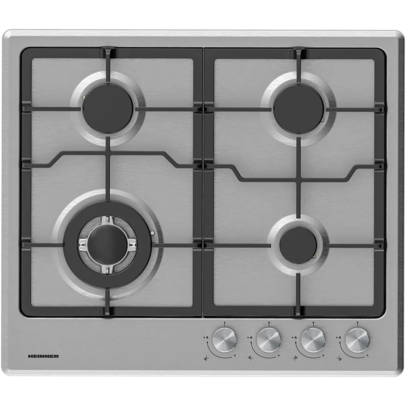 Heinner HBH-M495IWFIX Gaskochfeld – 59 cm – 4 Brenner – Wokbrenner – Gusseisenroste — Outlet