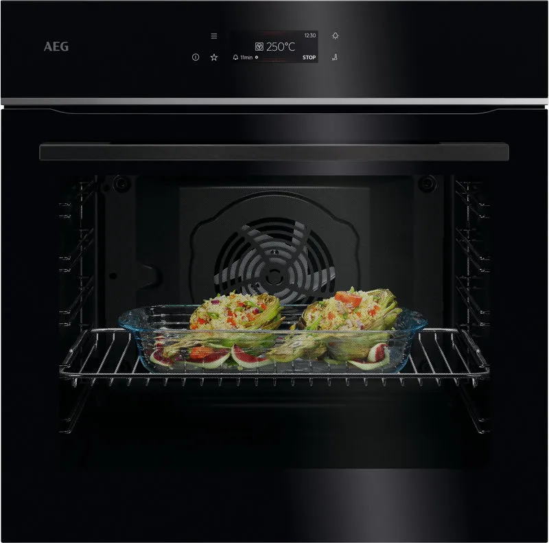 AEG TE7AB63FSB Einbaubackofen – 72 Liter, EXCite Touch-Display, MealAssist & SoftClosing
