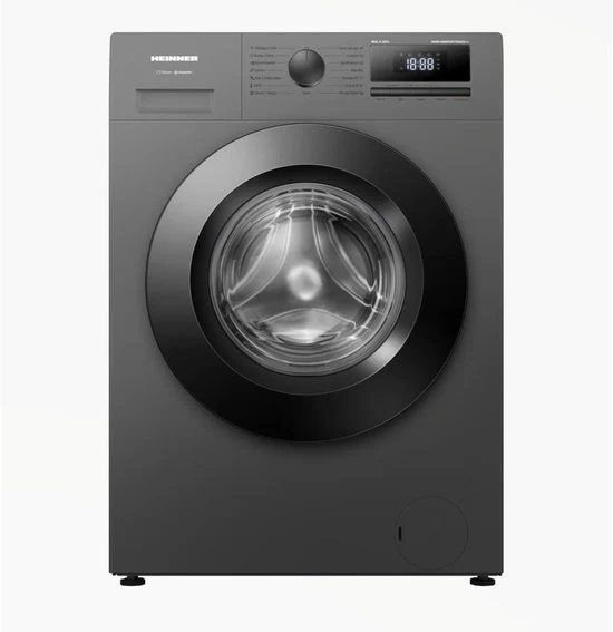 Heinner HWM-HME814IVTGA20 Waschmaschine – 8 kg – 1400 U/min – Energieklasse A – Titangrau