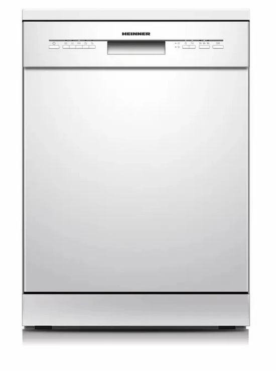 Heinner HDW-FSM60514WE freistehender Geschirrspüler – 14 Maßgedecke – AquaStop – Energieklasse E – Weiß