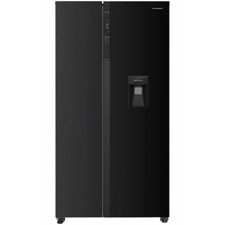 Heinner amerikanischer Kühlschrank HSBS-HM529NFBKWDE – 529L – Wasserspender – Energieeffizienzklasse E