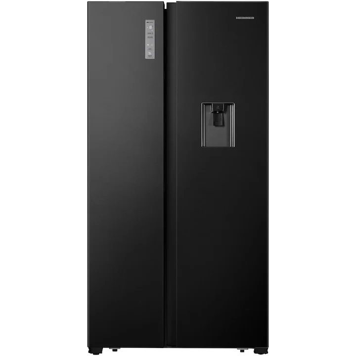 Heinner Amerikanischer Kühlschrank HSBS-HS519NFBKWDE – 519L – Wasserspender – Schwarz