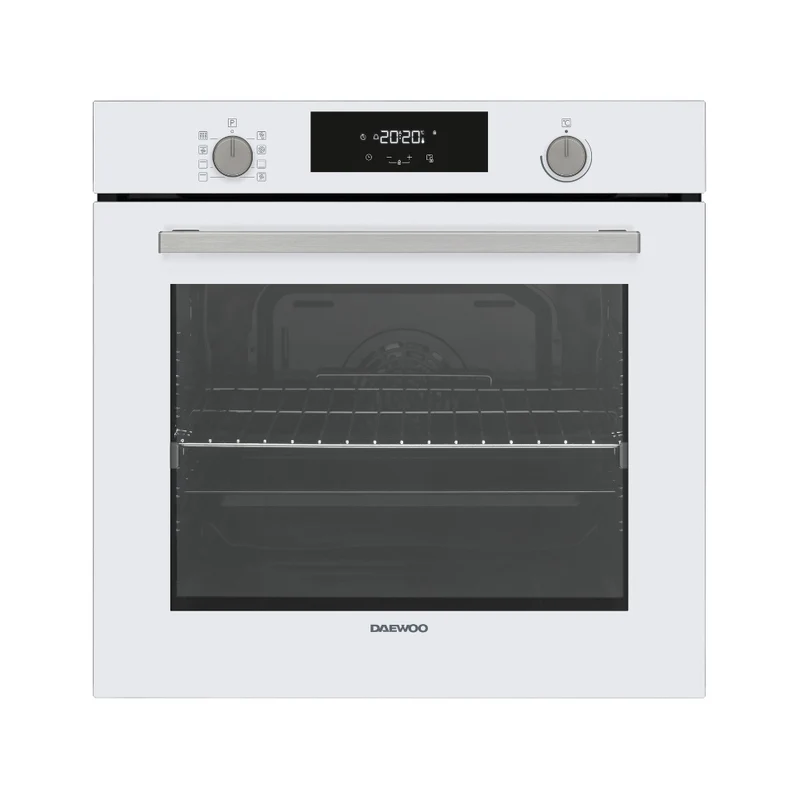 Daewoo BO7PR28GWNH-ES Built-In 78lt. Pyrolytic Multifunction Oven, White