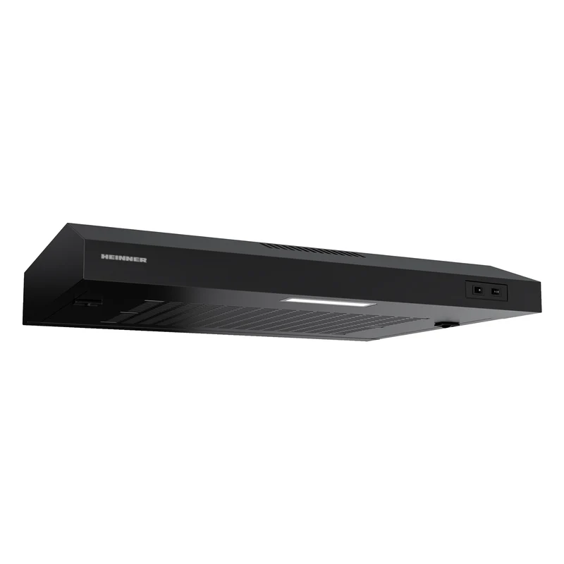 Heinner CH-MD190BK Unterbau-Dunstabzugshaube – 60 cm – 2 Geschwindigkeiten – Schwarz