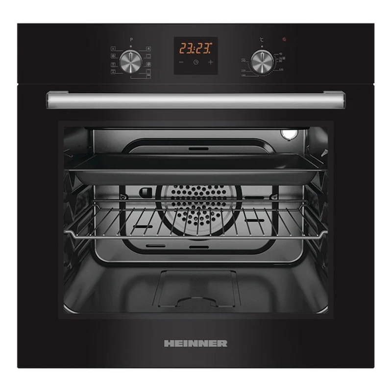 Heinner HBO-S569LDTGC-GBK Einbaubackofen – 56 Liter – Heißluft – Grill – Digital – Schwarz