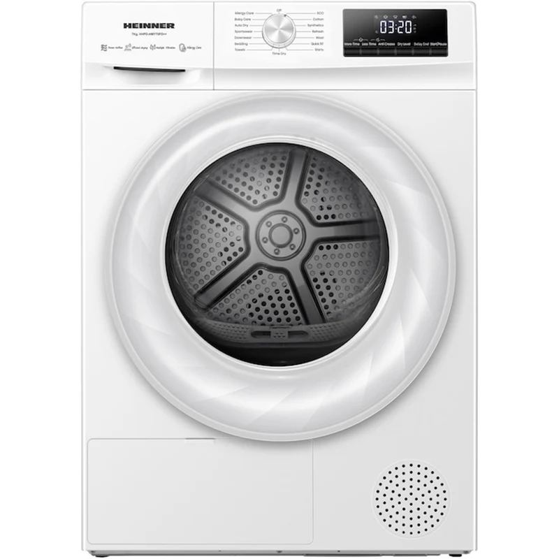 Heinner Wärmepumpentrockner HHPD-HMY70FD – 7 kg – Touch-Steuerung – 14 Programme – Energieeffizienzklasse D
