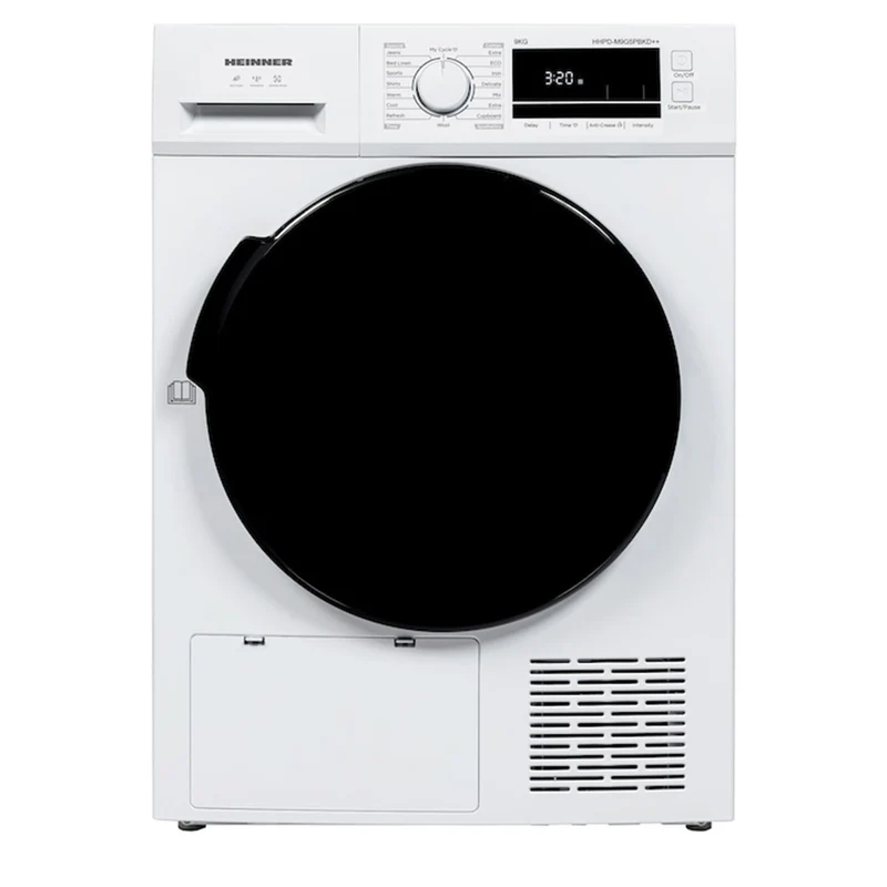 Heinner Wärmepumpentrockner HHPD-M9G5PBKD – 9 kg – Energieeffizienzklasse D