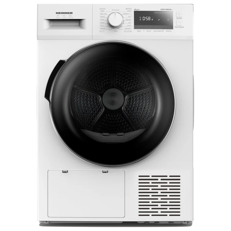 Heinner Wärmepumpentrockner HHPD-M8G3A++ – 8 kg – Energieeffizienzklasse E