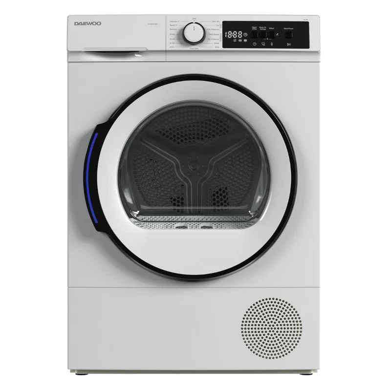 DAEWOO TD-B9GP1WE0-FR Freestanding Tumble Dryer 9 kg E Class with Heat Pump Technology