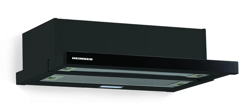 Heinner HTCH-490GBK Dunstabzugshaube – Energieeffizienzklasse C – schwarz