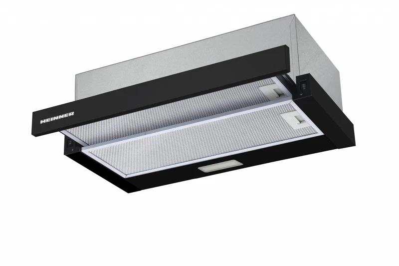 Heinner HTCH-F400BK Dunstabzugshaube – Energieeffizienzklasse B – Schwarz