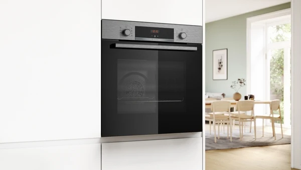 Bosch Serie 4, Einbau-Backofen, 60 x 60 cm, Edelstahl HBA514BS3