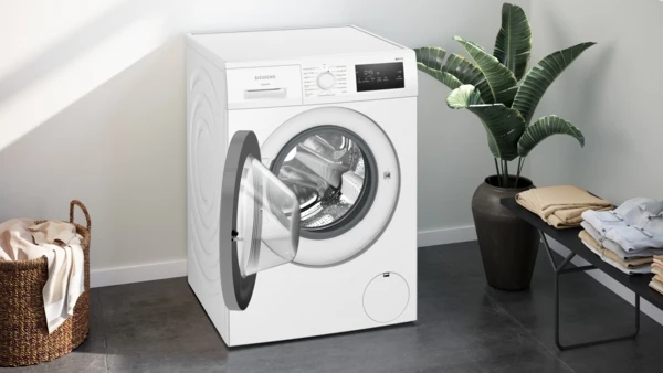 Siemens IQ300 Waschmaschine WM14N127, 8 kg Füllmenge, 1400 U/Min., iQdrive, AquaStop, varioSpeed, freistehend, 84,5 cm Höhe
