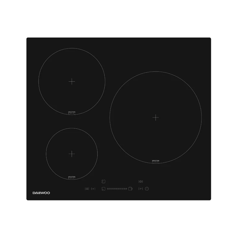 Daewoo BH6ISF31BNM-ES Built-In 60cm Induction Hob, Slider Touch Control
