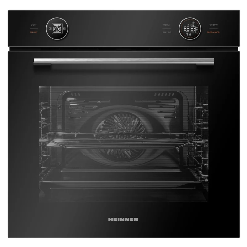 Heinner HBO-M7210GCDRC-GBK Einbaubackofen 72L Grill Konventionell Schwarzes Glas