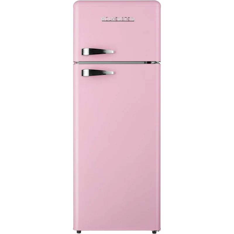 WOLKENSTEIN Kühl- Gefrierkombination Retro GK212.4RT SP Pink / EEK: E / 211 L