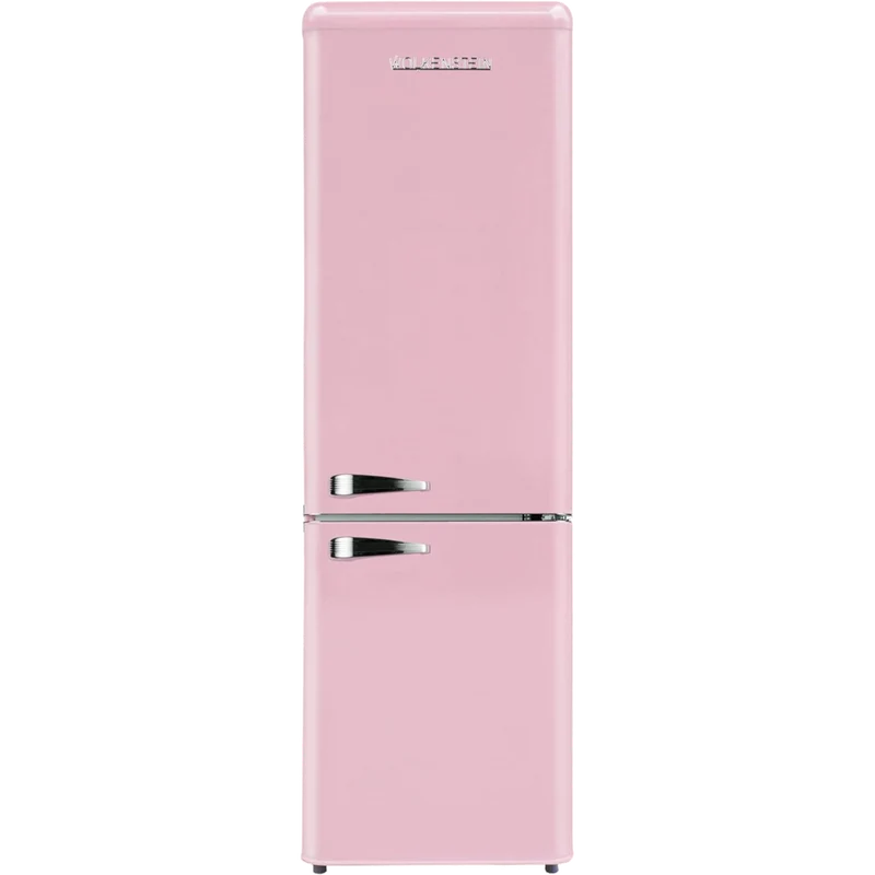 WOLKENSTEIN Kühl- Gefrierkombination Retro KG250.4RT SP / EEK: E / Pink / 249 L