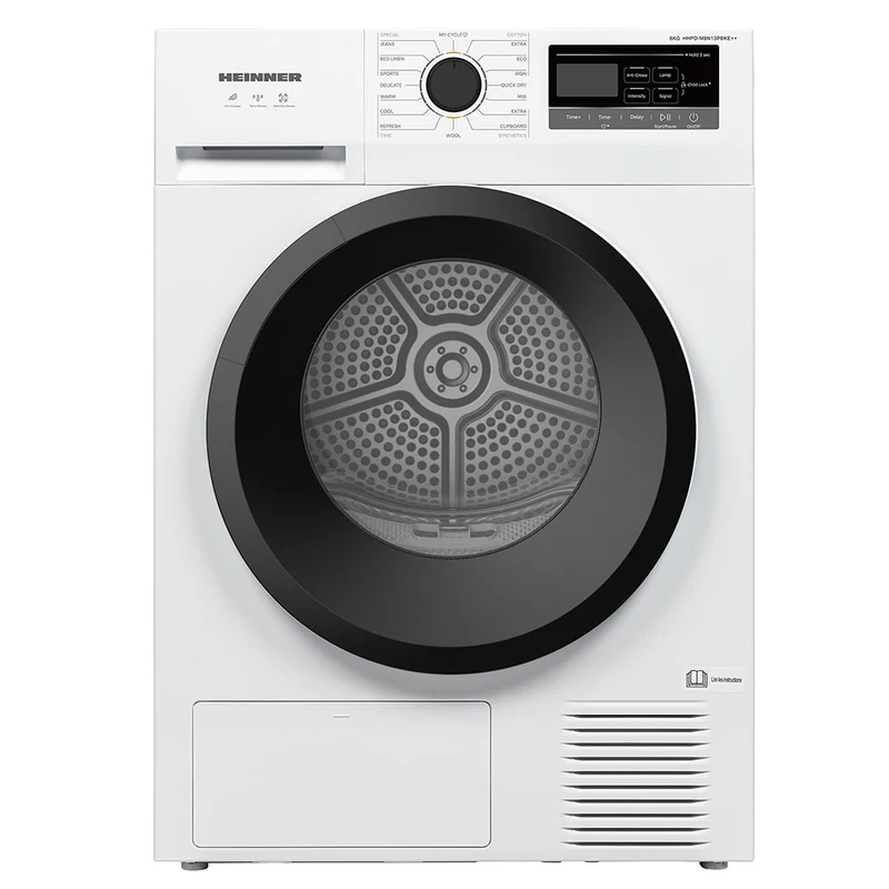Heinner Wärmepumpentrockner HHPD-M8N13PBKE – 8 kg – Energieeffizienzklasse E