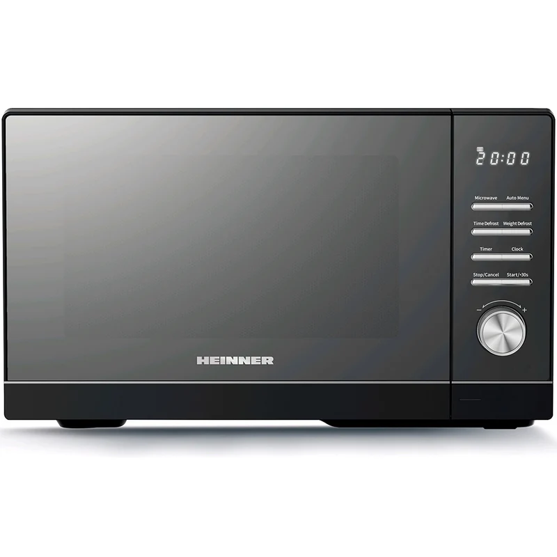 Heinner Mikrowelle HMW-MD25DMRBK – 25 Liter – 800 W – 8 automatische Programme – schwarz