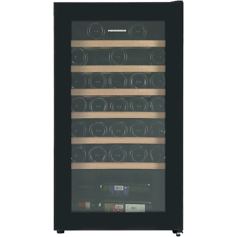 Heinner Weinkühlschrank HRV-A85DRL34 – 85 Liter – 34 Flaschen – Holzablagen