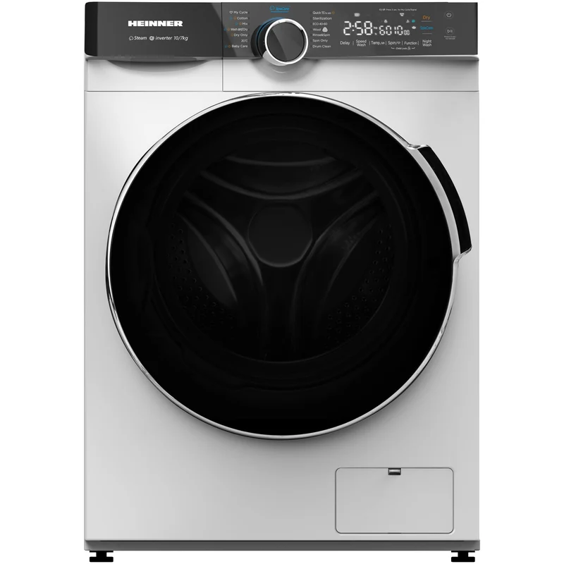 Heinner Waschtrockner HWDM-M1014IVKB – 10/7 kg – 1400 U/min – antibakteriell – Energieeffizienzklasse D