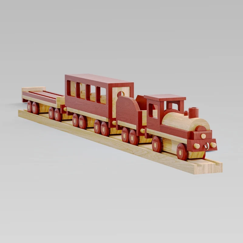 Holzeisenbahn (Bauanleitung)