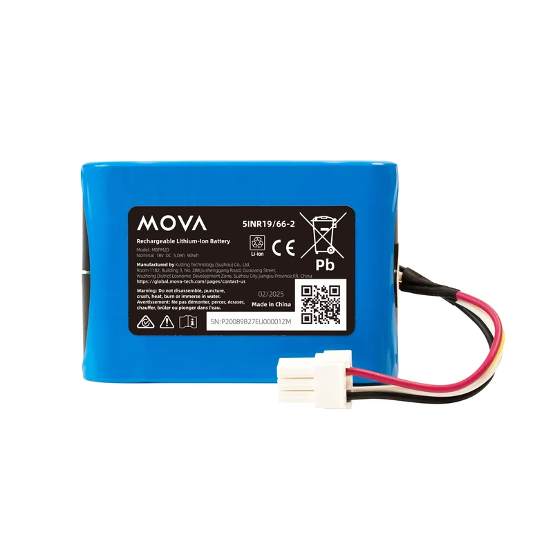 5A - 18V DC 5Ah 90Wh Wiederaufladbarer Lithium-Ionen-Akku für MOVA Mähroboter