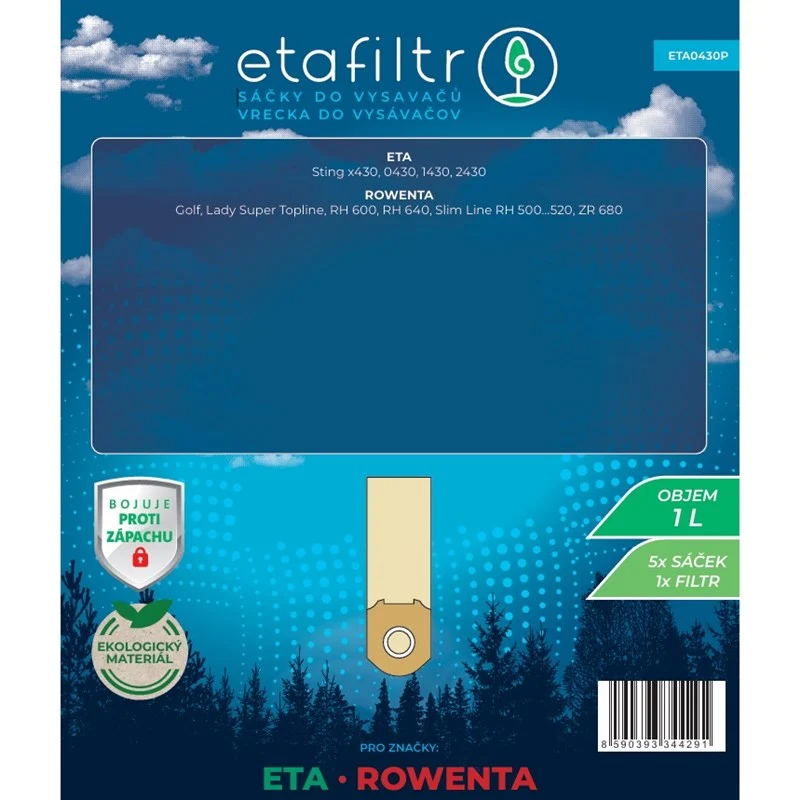 Staubsaugerbeutel ETA ETA 0430 (5 Stk.) braun