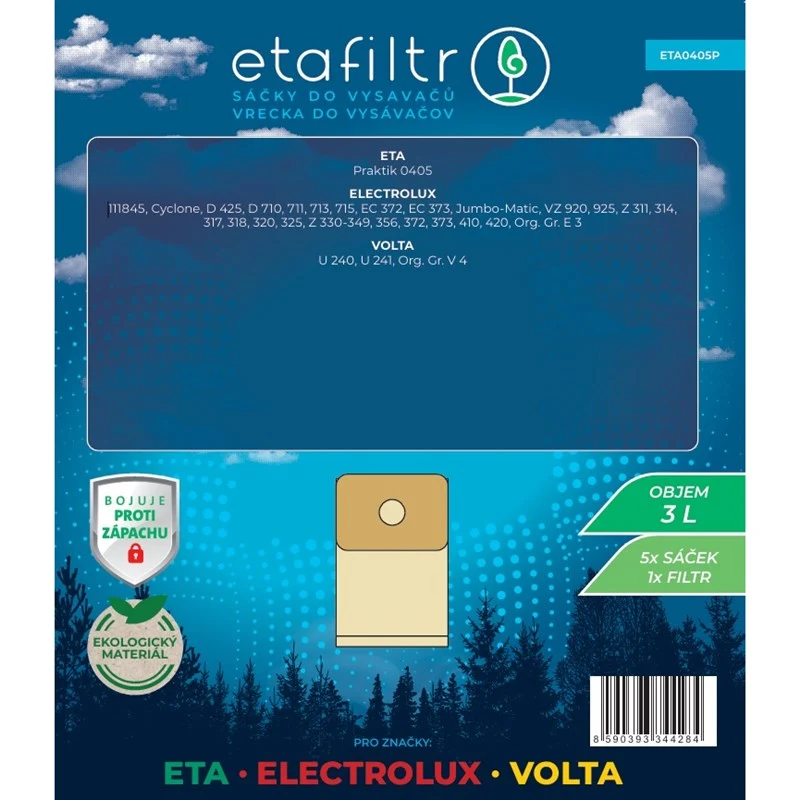 Staubsaugerbeutel ETA ETA 0405 (5 Stk.) braun