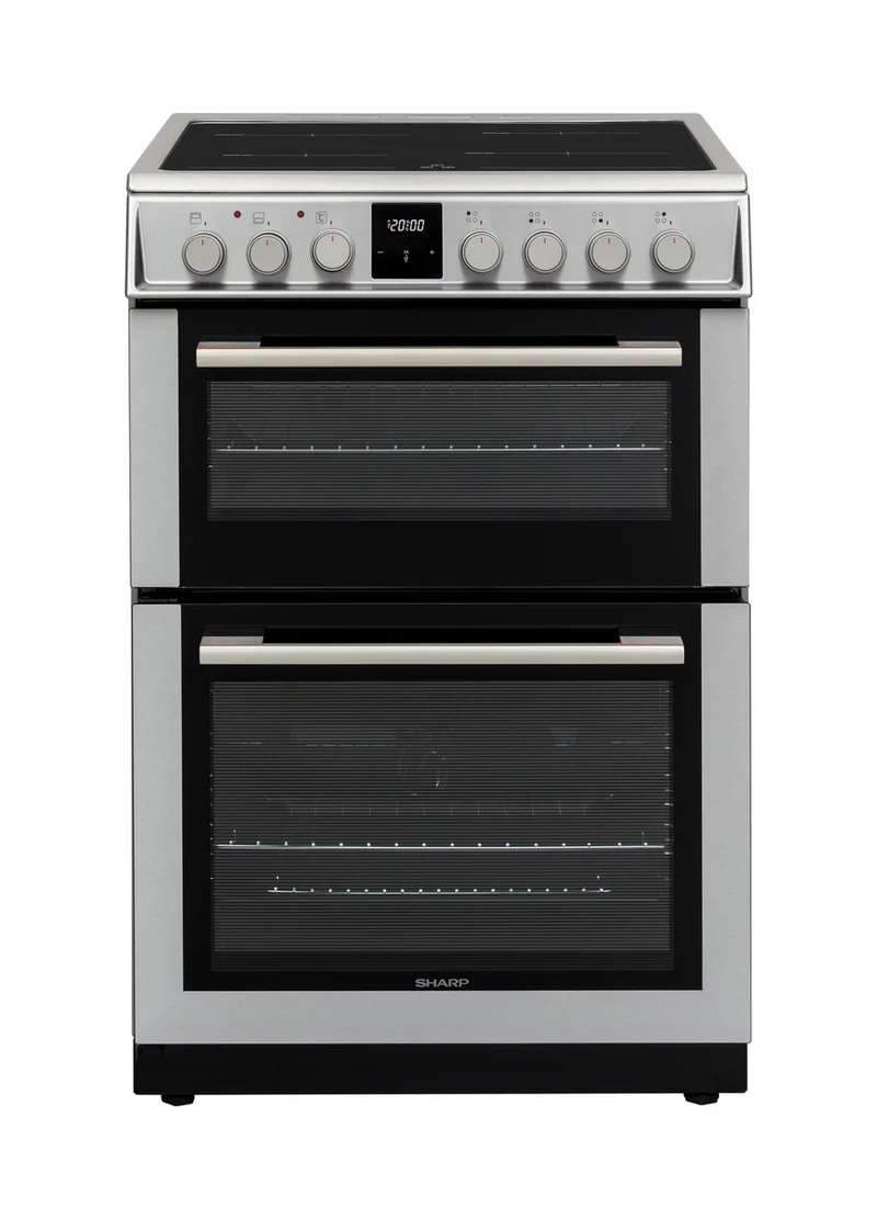 Sharp KF-66DIDD04IM1I-EN 60x60cm Freestanding Induction Double Oven, Inox